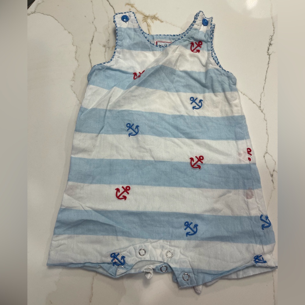 Cotton Kids Sailor Beach Onesie Romper 6 months